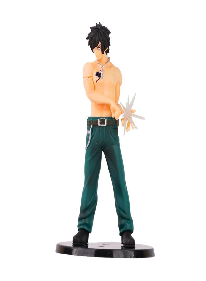 Offo Fairy Tale Anime Action Figure Limited Edition for Car Dashboard, Home Decors, Office Desk and Study Table. (Grey Fullbuster) - Image 1